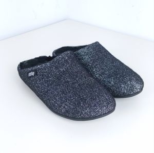 FitFlop Women's Chrissie Glimmerwool Shearling Lined Slippers, 7
